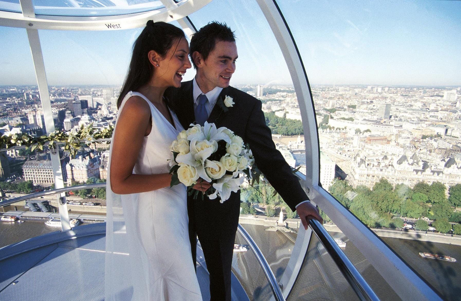 Trauung im London Eye: Nur etwas für Paare ohne Höhenangst.