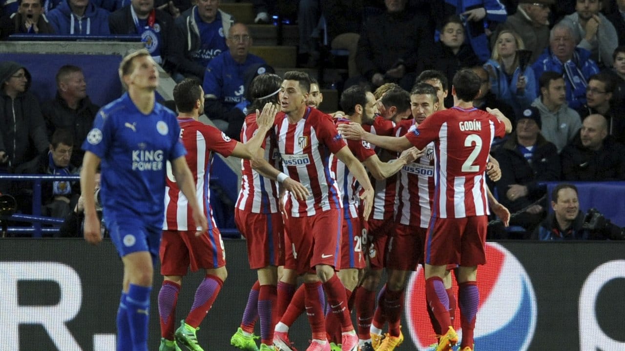 Atlético Madrid setzte sich gegen Leicester City durch.