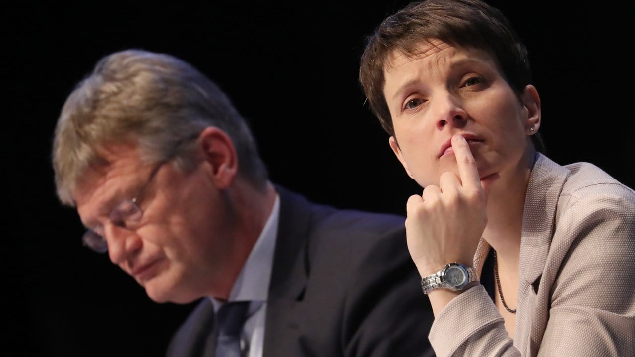 Die AfD Parteivorsitzende Frauke Petry und Jörg Meuthen, AfD-Bundesvorsitzender und Fraktionsvorsitzender im Landtag von Baden-Württemberg, im Maritim Hotel in Köln. Die AfD Parteivorsitzende Frauke Petry und Jörg Meuthen, AfD-Bundesvorsitzender und Fraktionsvorsitzender im Landtag von Baden-Württemberg, im Maritim Hotel in Köln.