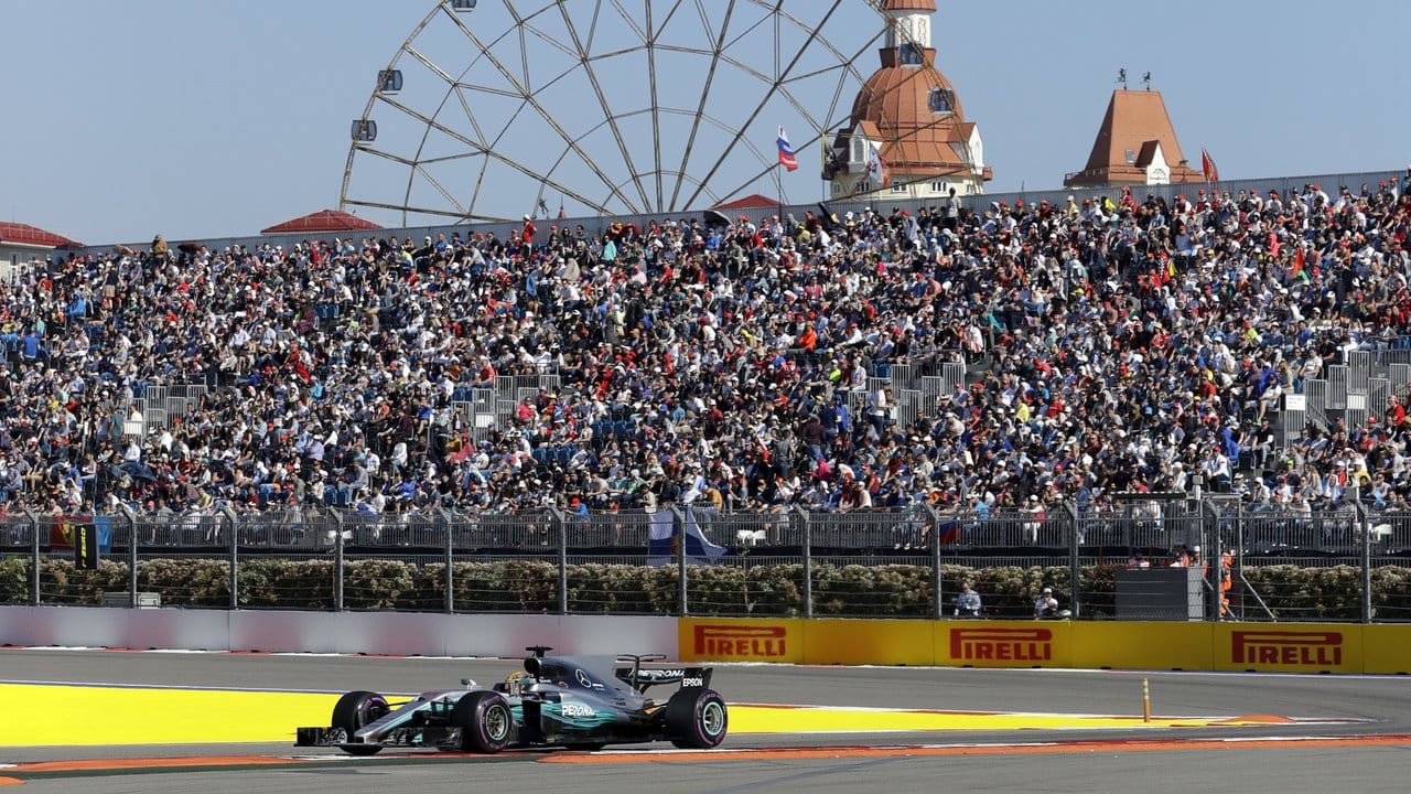 Der britische Mercedes-Pilot Lewis Hamilton verpasste das Podium.