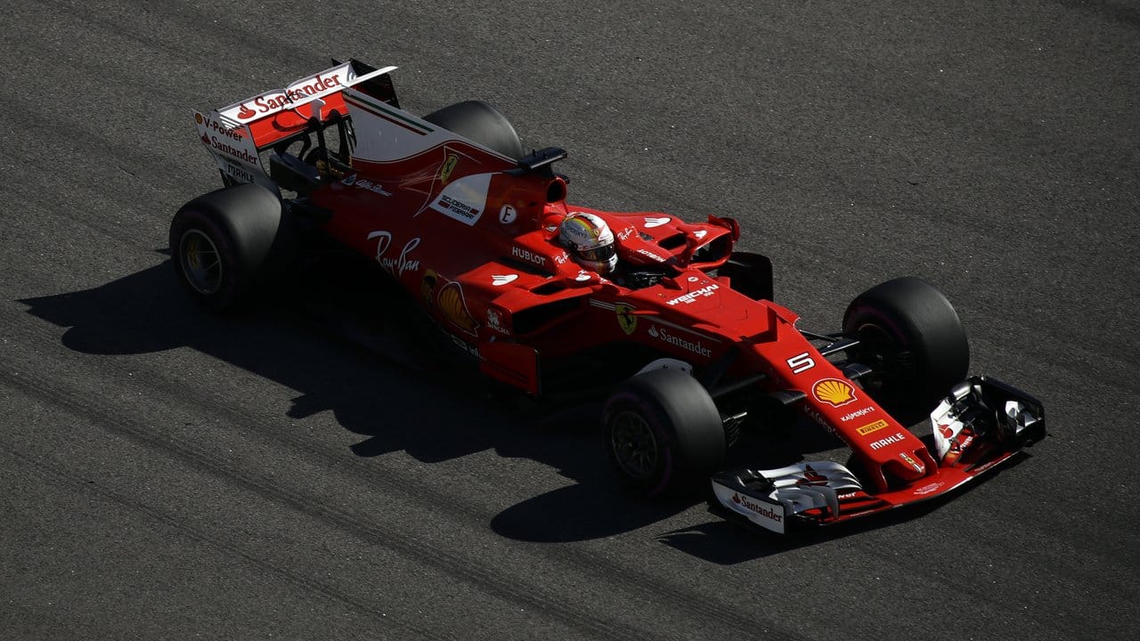 Ferrari-Pilot Vettel forderte seine Reifen.