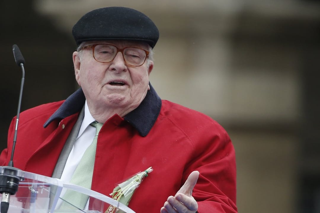 Jean-Marie Le Pen während einer Kundgebung zum Tag der Arbeit in Paris.