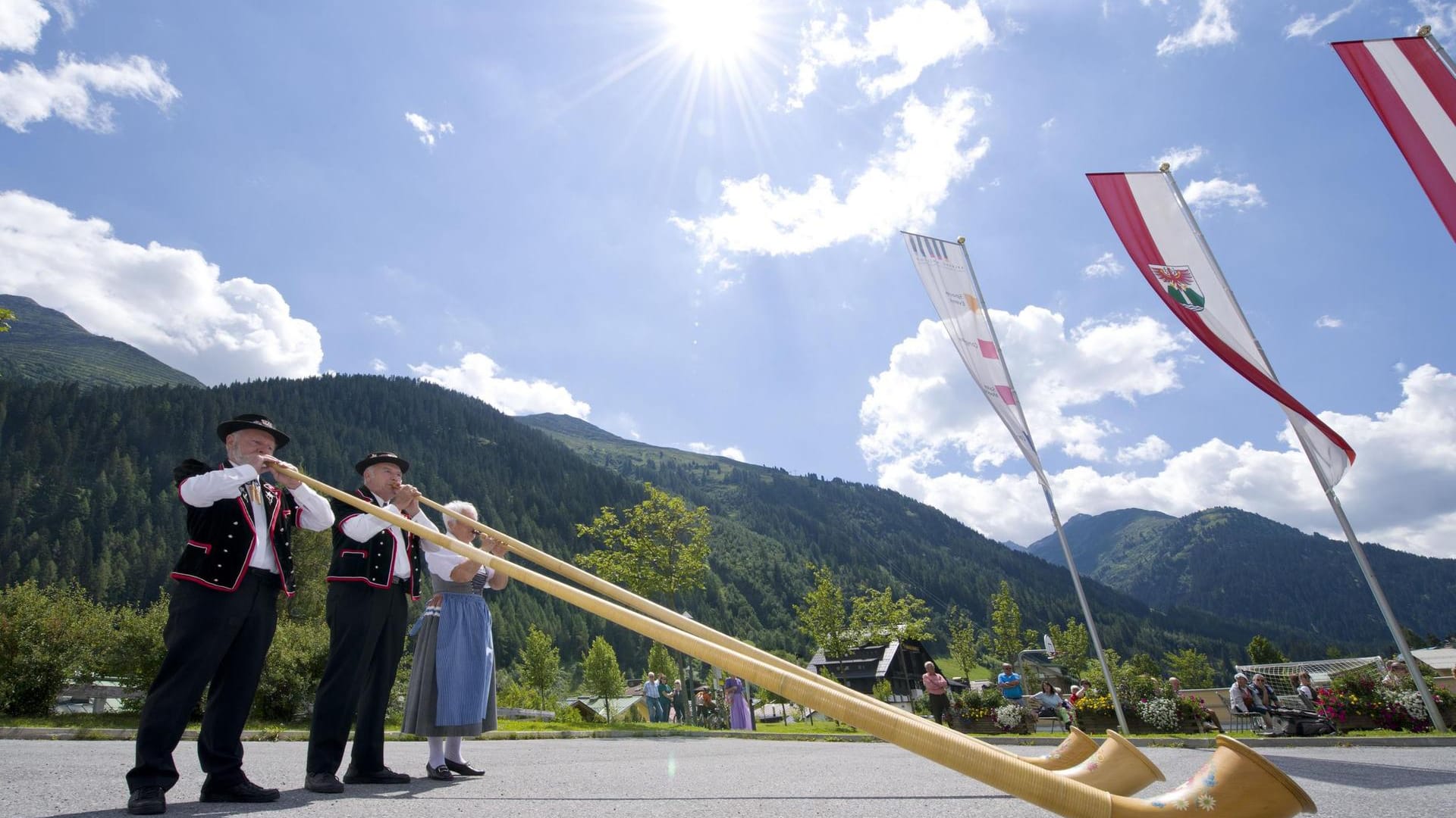 Während der ''Musica et Artificium'' können Sie Alpenklängen lauschen.