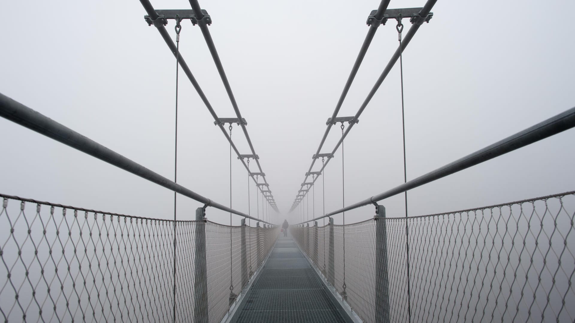 Fußgänger-Hängeseilbrücke an der Rappbodetalsperre