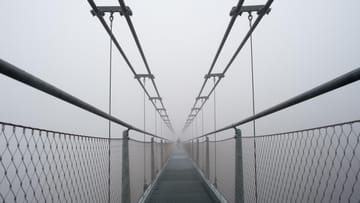 Fußgänger-Hängeseilbrücke an der Rappbodetalsperre