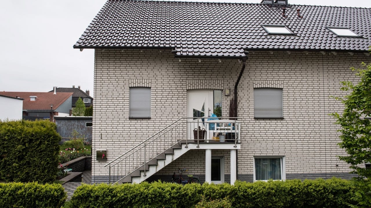Tatort des schrecklichen Familiendramas. Tatort des schrecklichen Familiendramas.