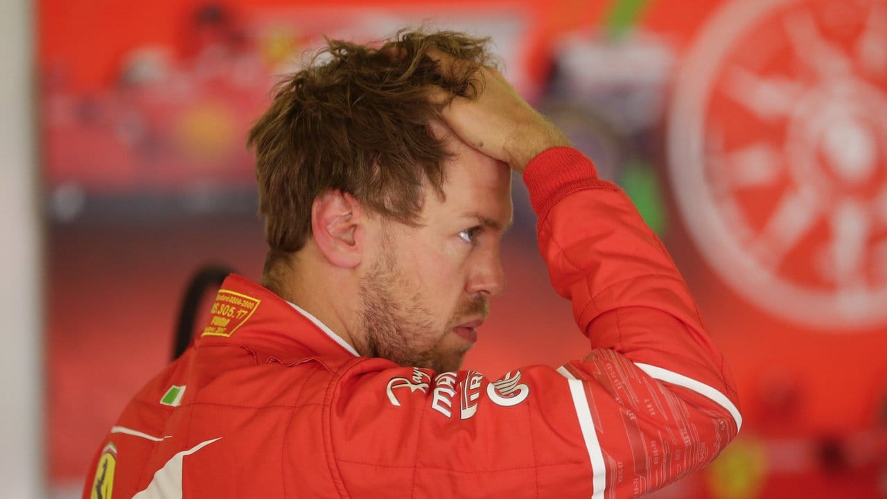 Zum Haare raufen: Mehr als zweimal der Vierte Platz war Sebastian Vettel beim Training nicht möglich.