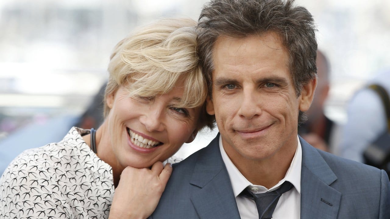 Emma Thompson und Ben Stiller ganz eng in Cannes.