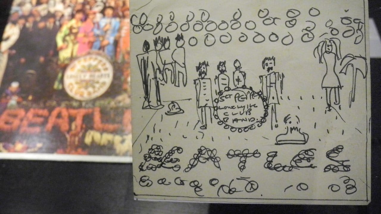 John Lennons Skizze für das "Sgt.
