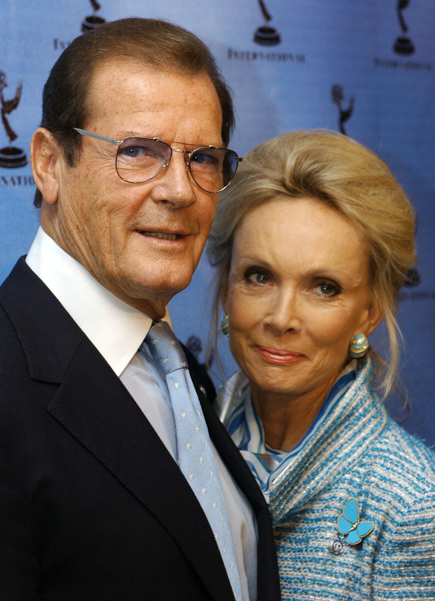 Roger Moore und seine vierte Frau Kristina.