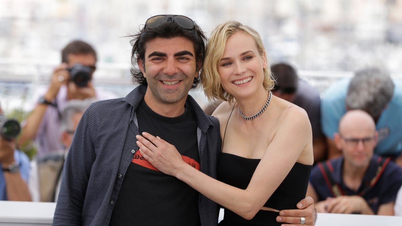 Regisseur Fatih Akin (l) und Schauspielerin Diana Kruger in Cannes.