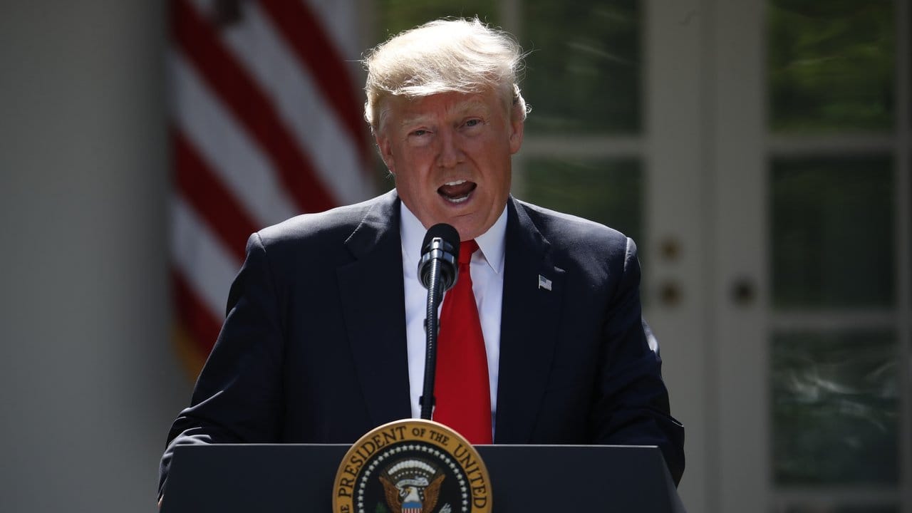 US-Präsident Donald Trump verkündet in Washington den Rückzug aus dem Pariser Klimaabkommen.