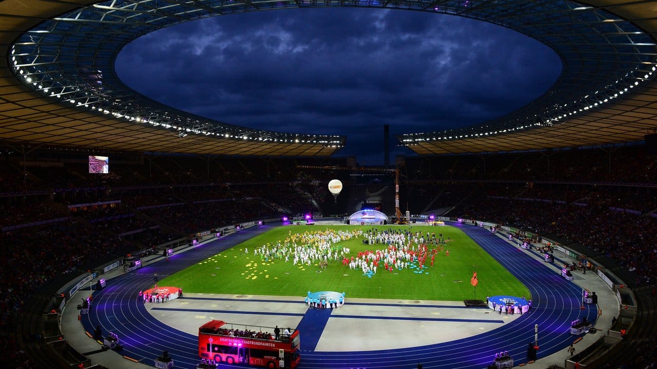 Die Stadiongala des Internationalen Deutschen Turnfests findet im Olympiastadion in Berlin statt.