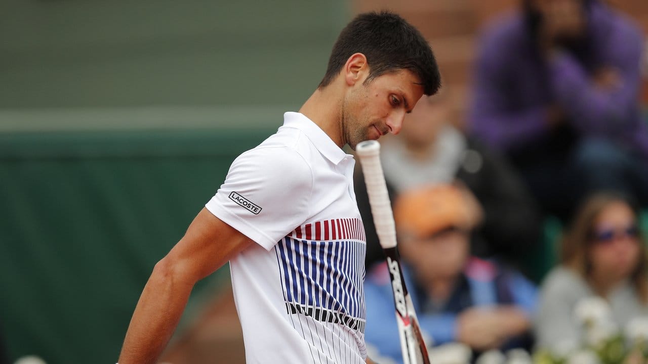Bei Novak Djokovic lief nicht viel zusammen.
