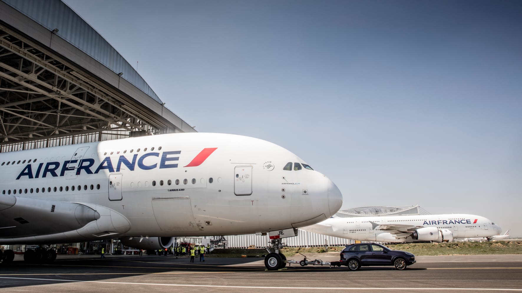 Porsche Cayenne zieht Airbus A380