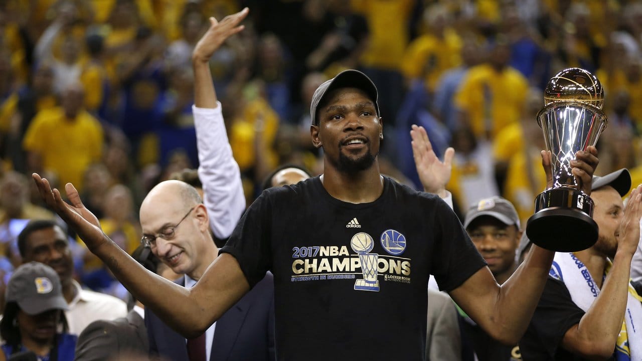 Kevin Durant wurde zum MVP der Finalserie gewählt.