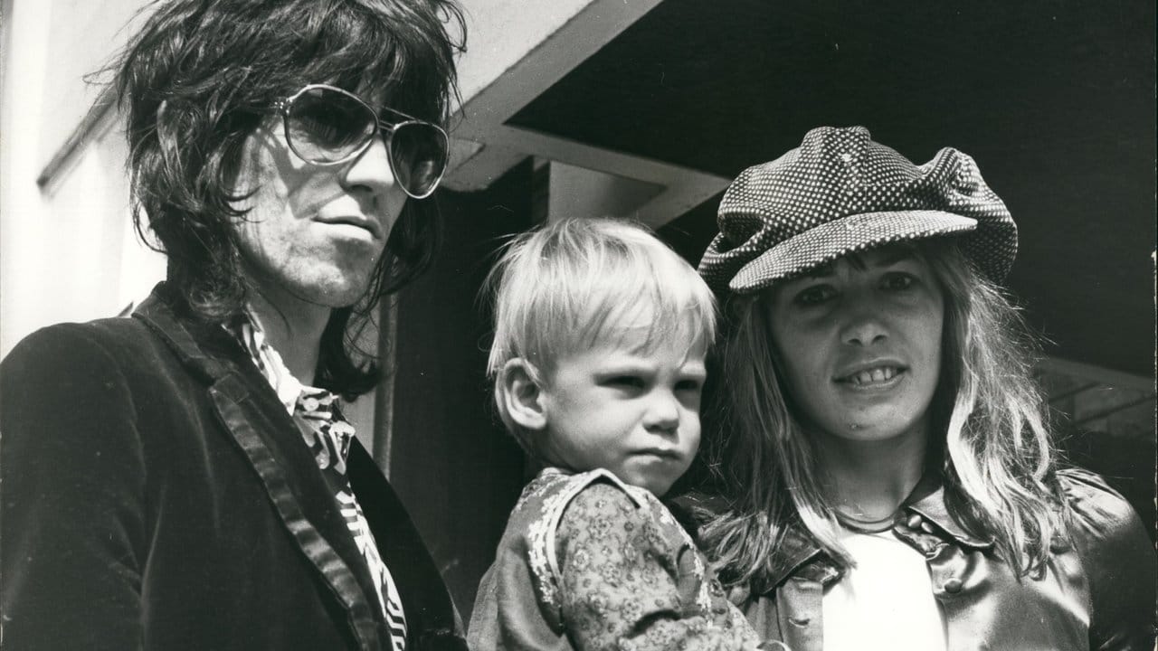 Anita Pallenberg und Keith Richards mit ihrem Sohn Marlon 1973 in London.