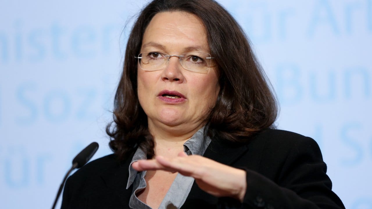 Bundessozialministerin Andrea Nahles (SPD).