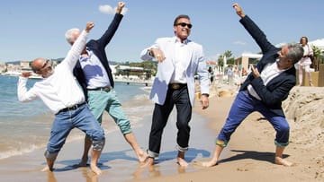 Arnold Schwarzenegger und Gäste bei am Nikki Beach bei den 70. Internationalen Filmfestspiele in Cannes