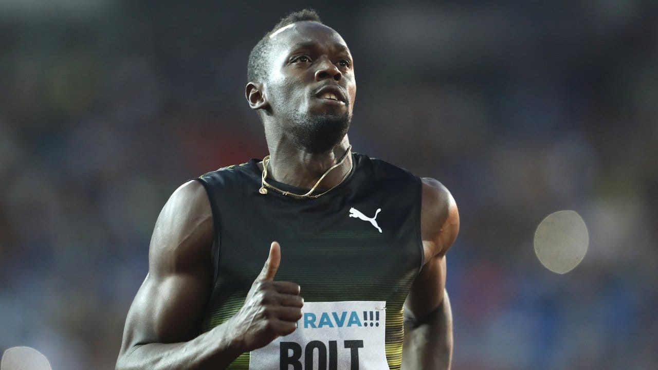 Usain Bolt holte in Ostrau einen ungefährdeten Sieg, aber mit 10.
