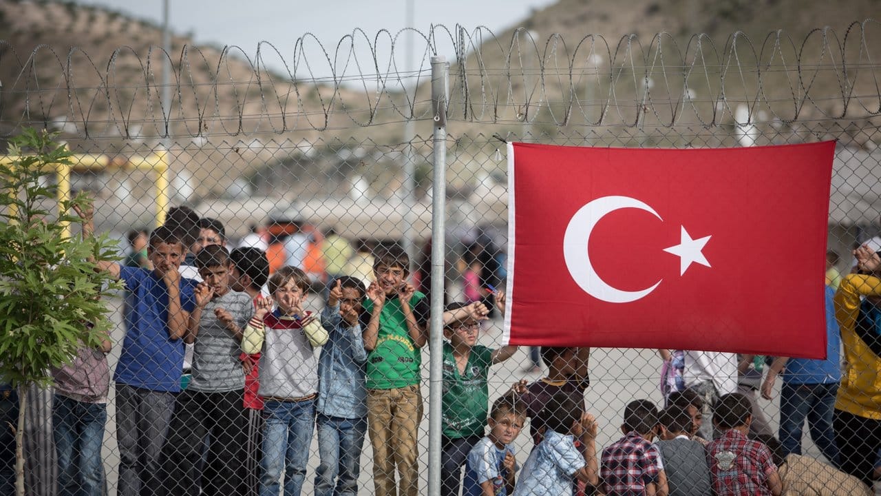 Flüchtlinge in einem Flüchtlingslager in Gaziantep (Türkei). Flüchtlinge in einem Flüchtlingslager in Gaziantep (Türkei).