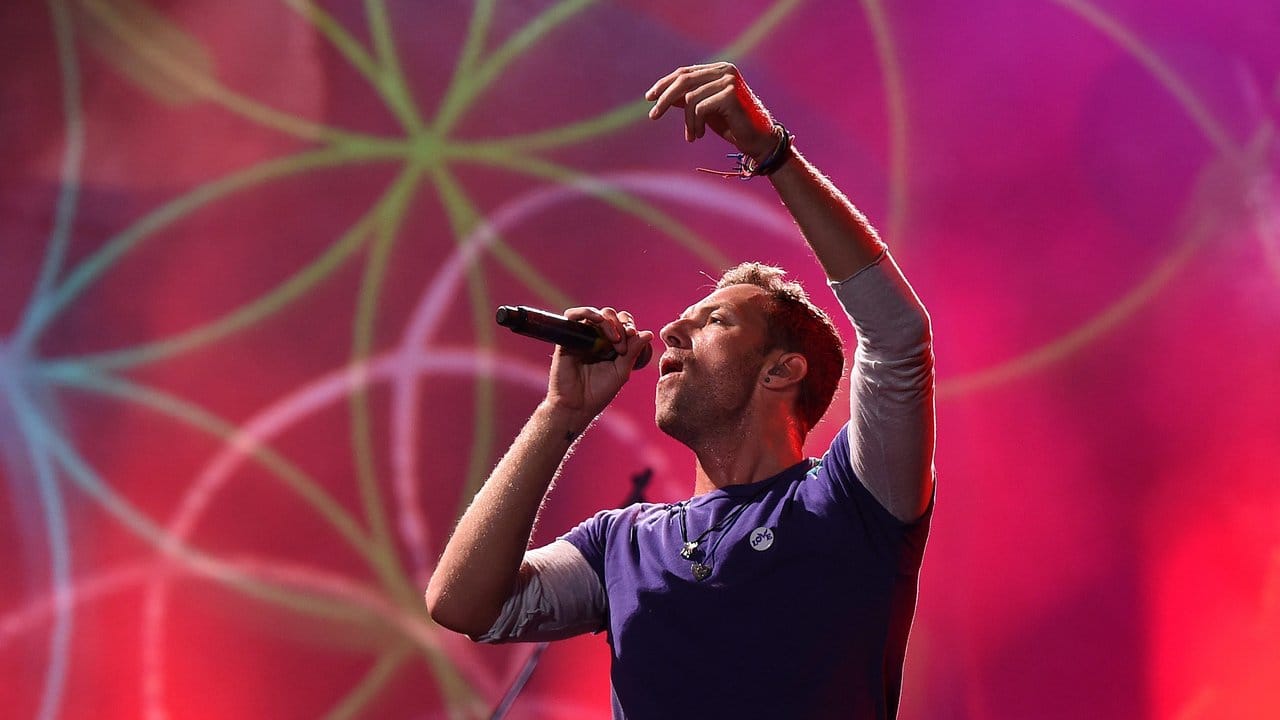 Chris Martin tritt mit seiner Band Coldplay beim Global-Citizen-Festival in Hamburg auf.