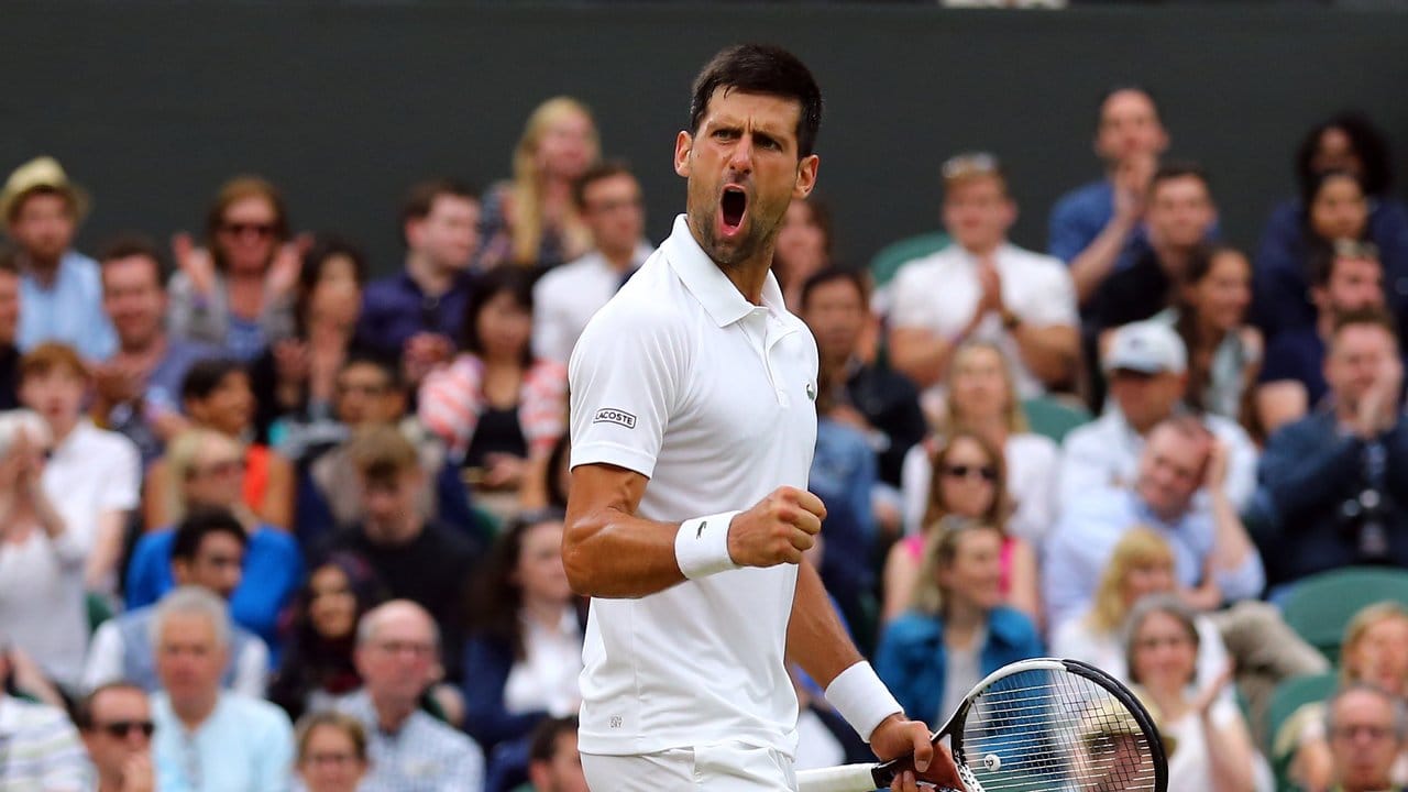 In drei Sätzen hat sich Novak Djokovic im Achtelfinale gegen den Franzosen Adrian Mannarino durchgesetzt.