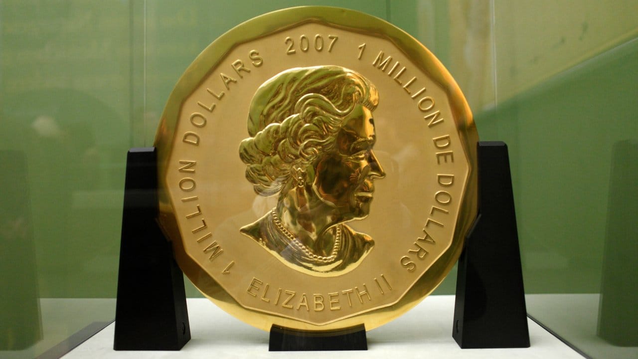 Die 100 Kilogramm schwere Goldmünze "Big Maple Leaf" wurde aus dem Bode-Museum in Berlin gestohlen.