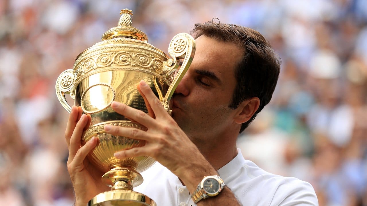 Federer verewigte sich auf dem Heiligen Rasen mit seinem achten Triumph in Wimbledon.