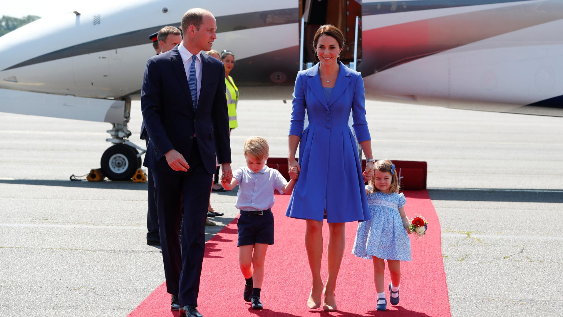 Die Royals sind in der Hauptstadt gelandet.