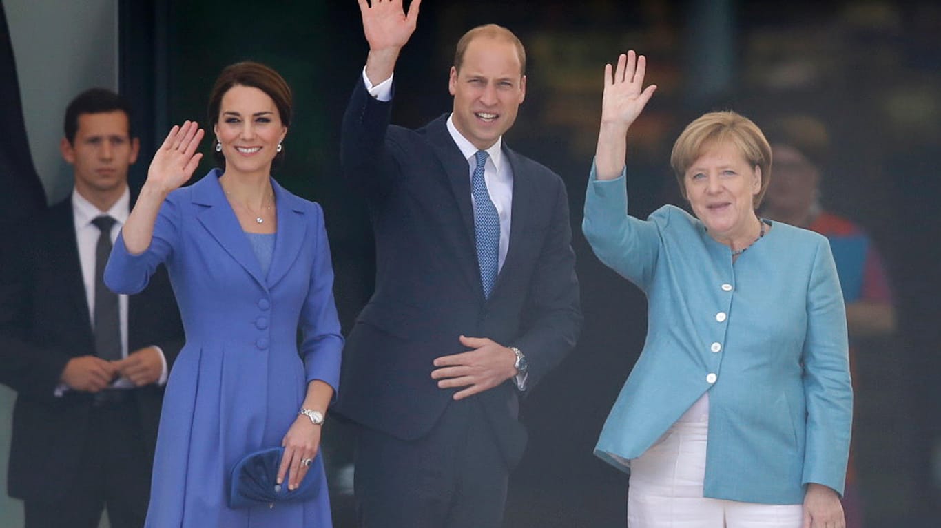 Angela Merkel freut sich über royalen Besuch von Herzogin Kate und Prinz William.