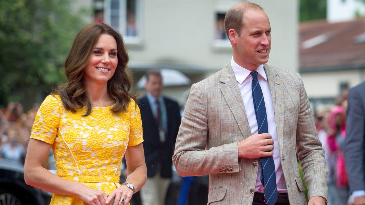 Tag zwei der Deutschland-Visite: William und Kate erreichen das Deutsche Krebsforschungszentrum in Heidelberg.