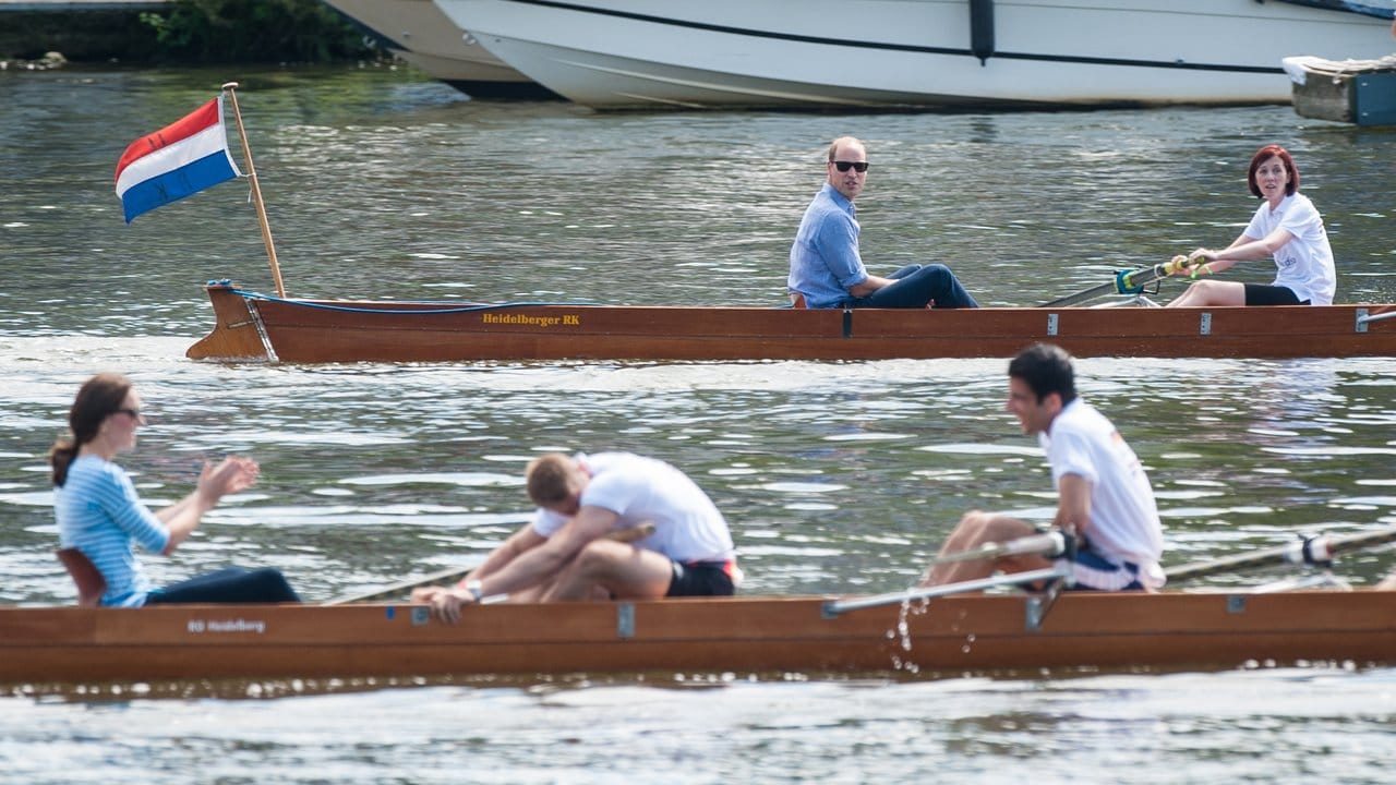 Das Boot von Prinz William hatte am Ende die Nase vorn.