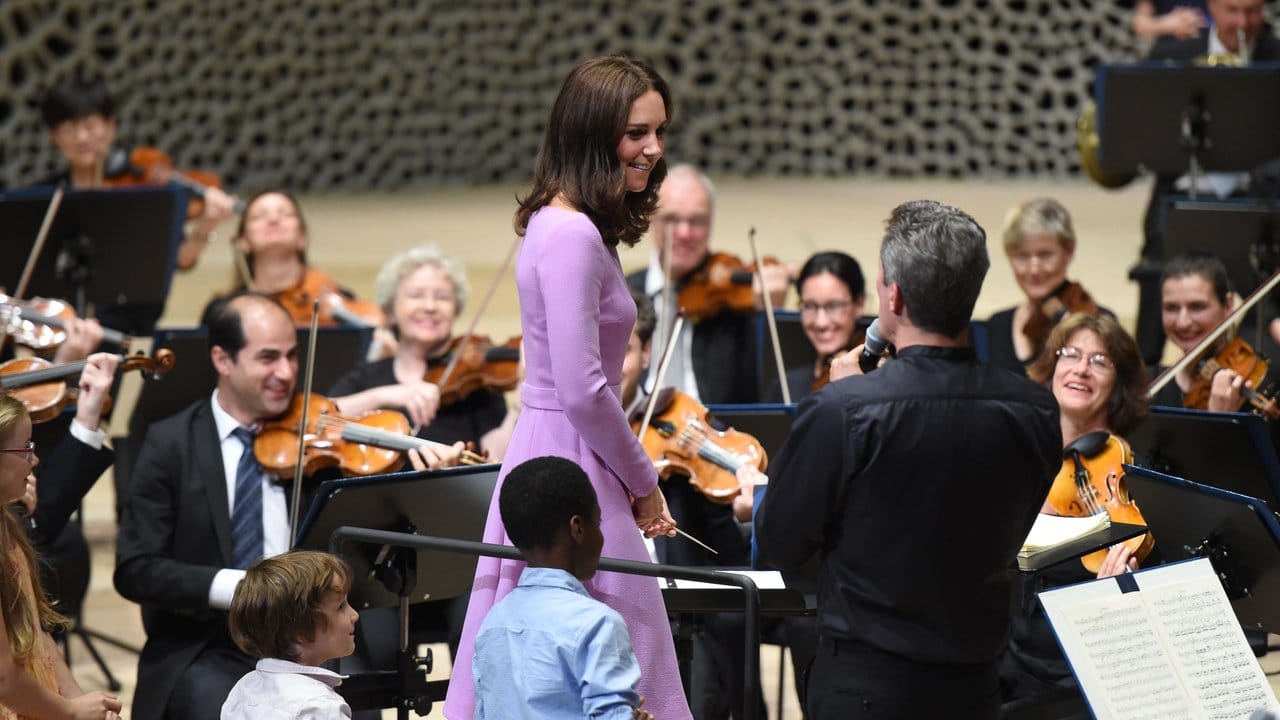 Herzogin Kate beim Kinderkonzert in der Elbphilharmonie.