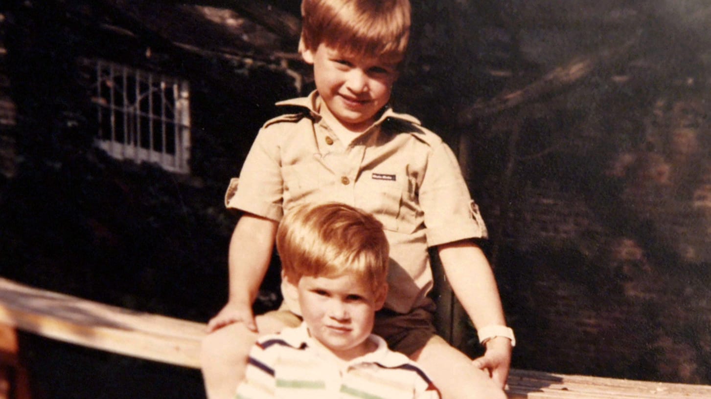 William und Harry auf einem Foto aus dem persönlichen Album von Prinzessin Diana.