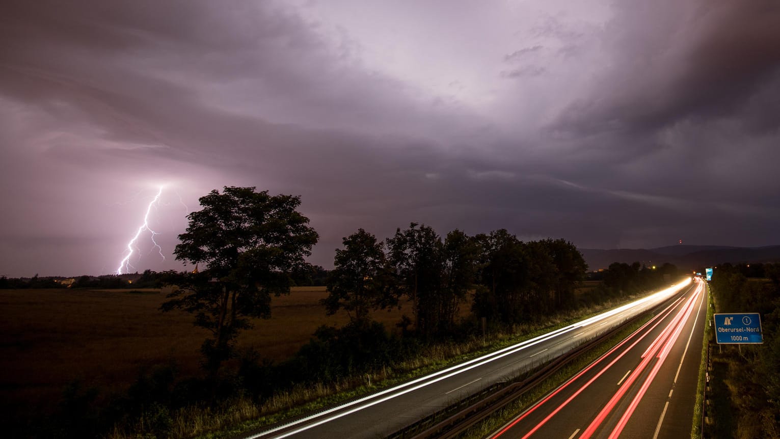 Gewitter über dem Taunus