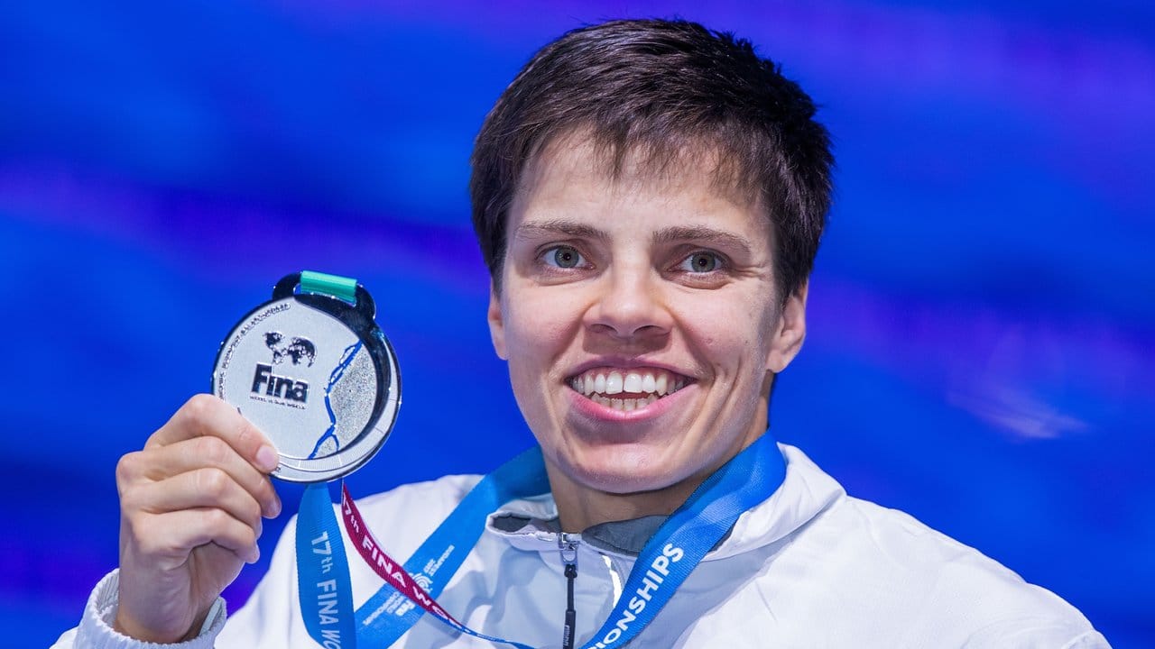 Franziska Hentke schwamm zu WM-Silber.
