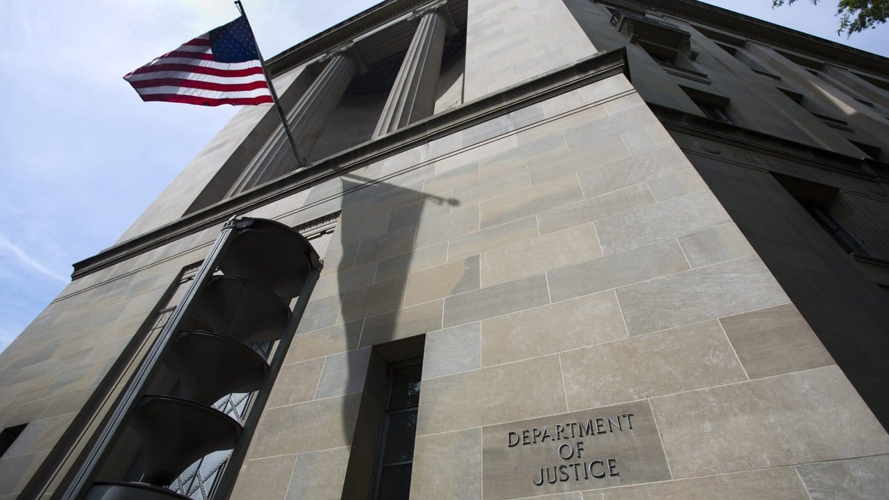 Das Justizministerium der USA in Washington. Das Justizministerium der USA in Washington.