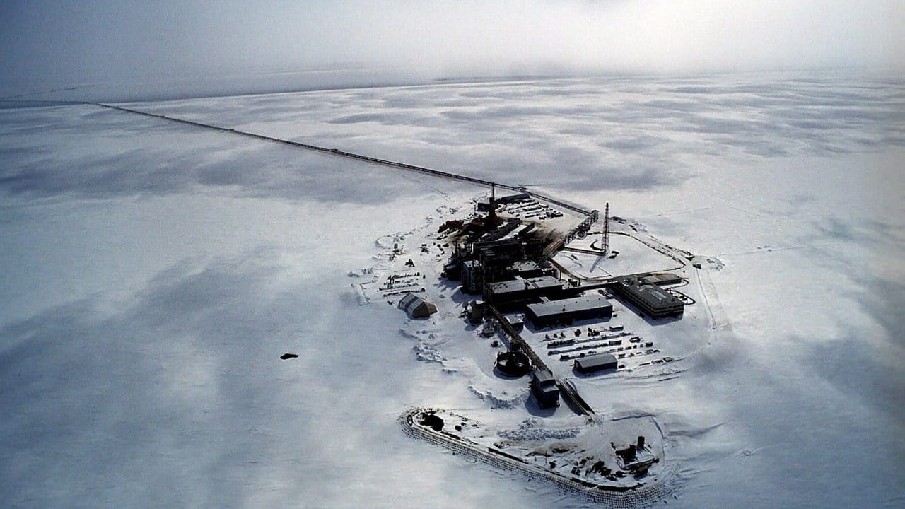 Ölbohrungen von BP in der Prudoe Bay, Alaska. Ölbohrungen von BP in der Prudoe Bay, Alaska.