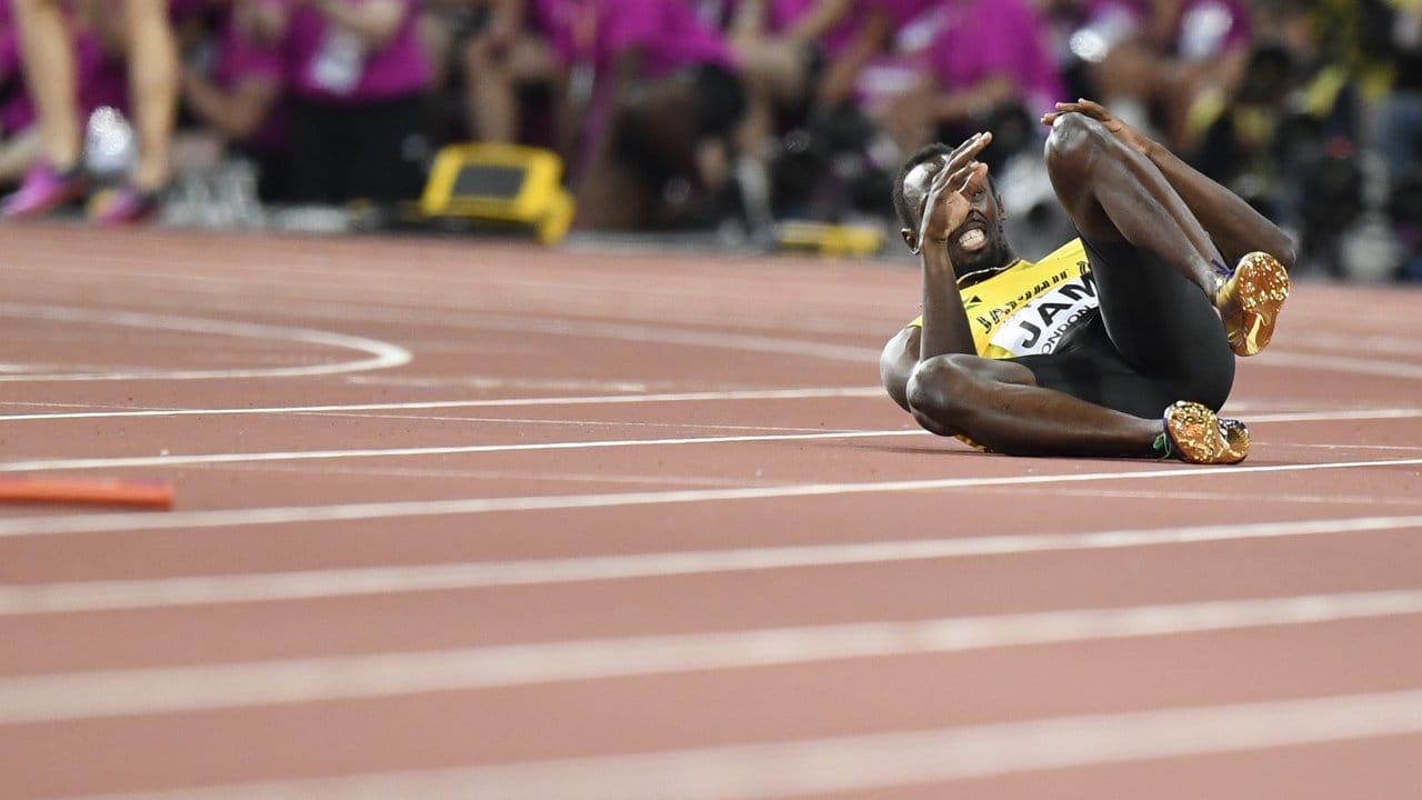Die Leichtathletik-Karriere von Bolt endet mit einer Enttäuschung.