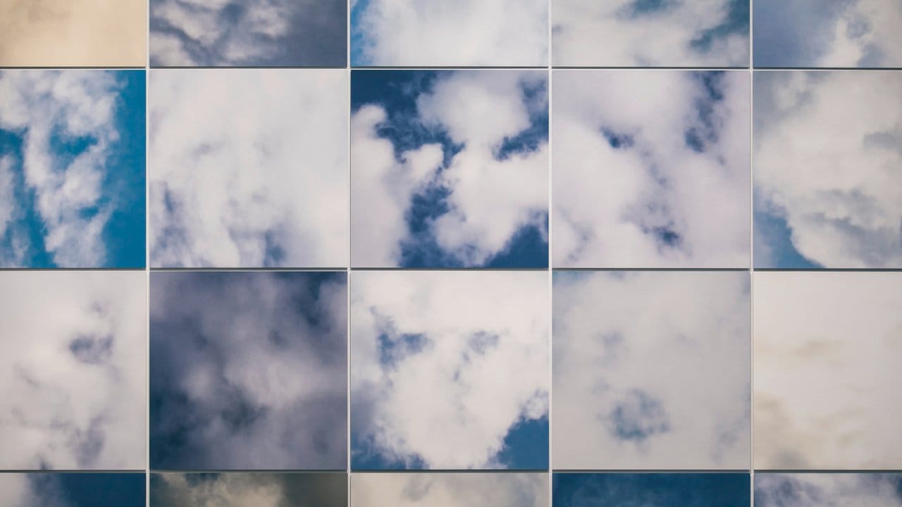 Die Collage "Cloud Face" von Shinseungback Kimyonghun (2012).
