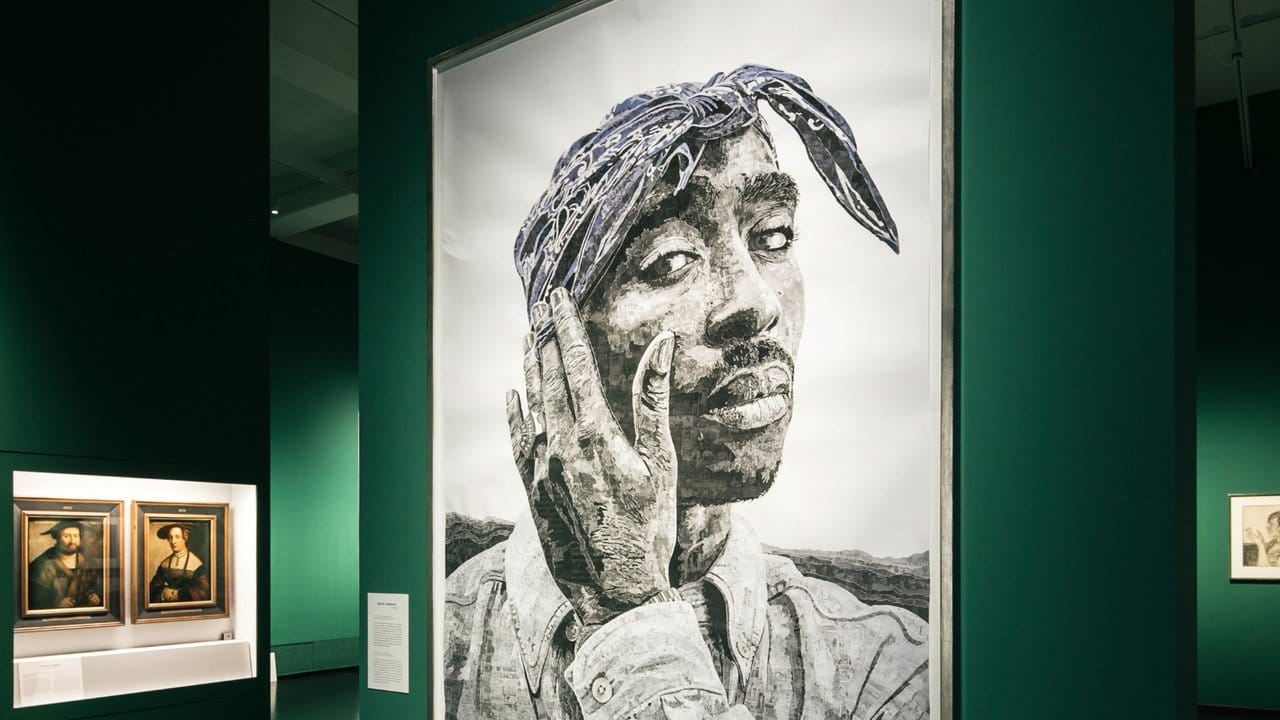Das Bild "Tupac" von Marcel Odenbach (2015).
