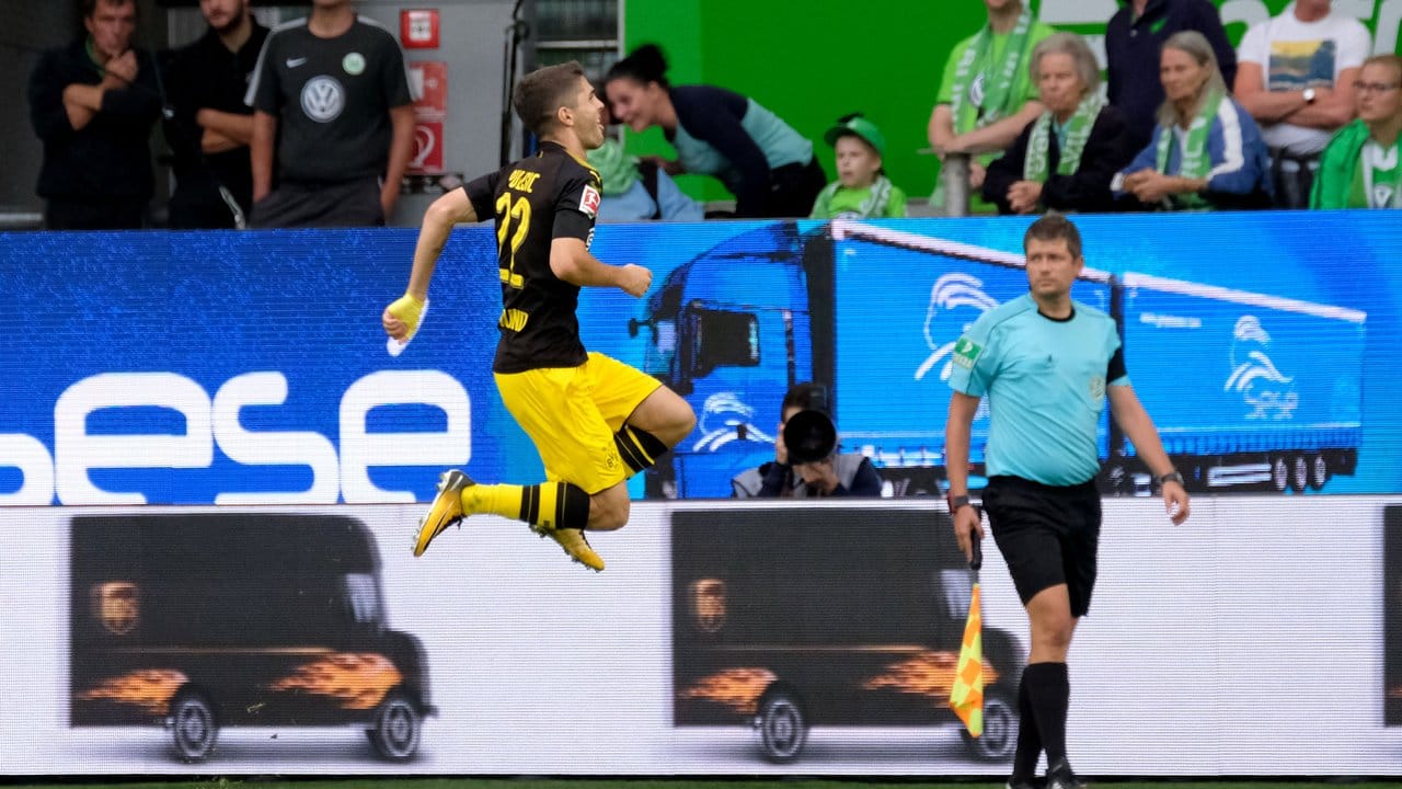 Dortmunds Christian Pulisic überragte gegen Wolfsburg mit einem Tor und einer Vorlage.