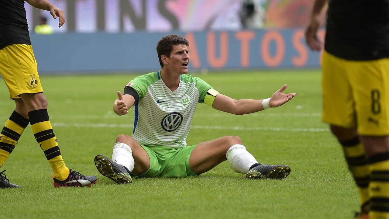 Mario Gomez und seine Wolfsburger hatten keine Chance gegen Borussia Dortmund.