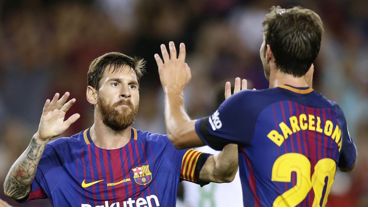 Lionel Messi feierte mit dem FC Barcelona einen Auftaktsieg.