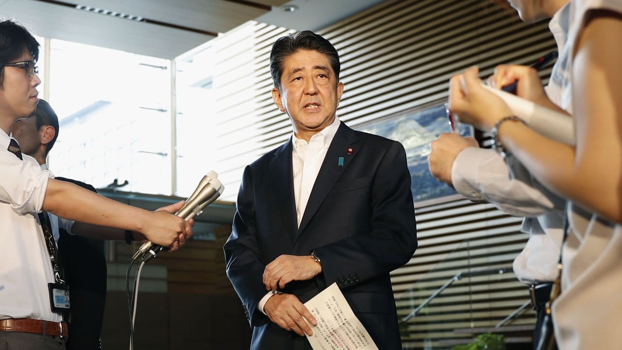 Will den Druck auf Nordkorea erhöhen: Japans Premier Shinzo Abe. Will den Druck auf Nordkorea erhöhen: Japans Premier Shinzo Abe.