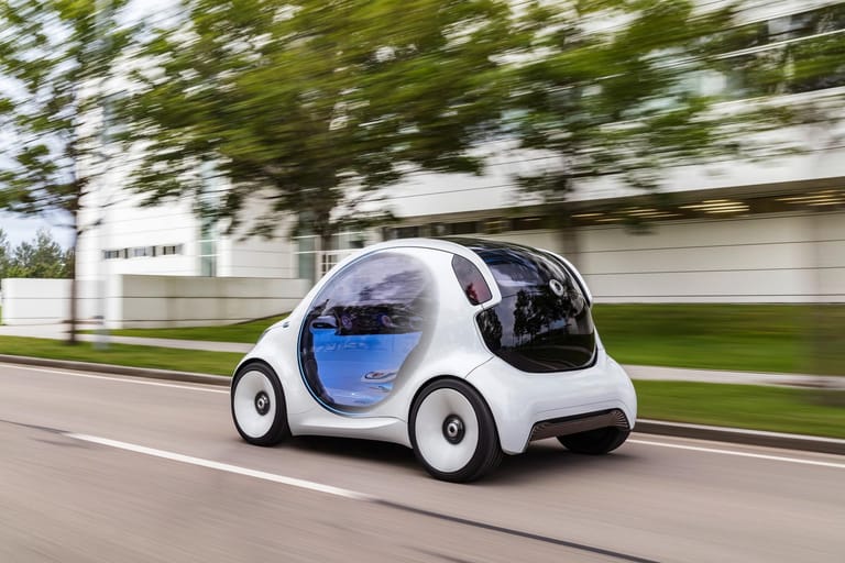 Der Smart Vision EQ Fortwo kann weit mehr, als nur elektrisch fahren.
