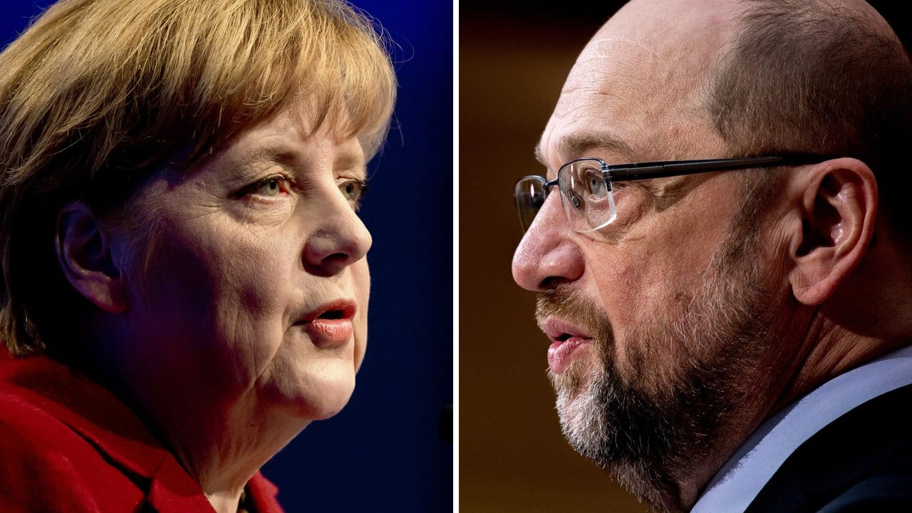Das TV-Duell zwischen Kanzlerin Angela Merkel und Herausforderer Martin Schulz steht an. Das TV-Duell zwischen Kanzlerin Angela Merkel und Herausforderer Martin Schulz steht an.