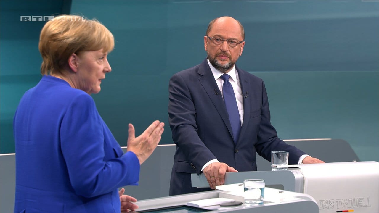 Nach dem einzigen TV-Duell zwischen Angela Merkel und Martin Schulz wird nun Bilanz gezogen. Nach dem einzigen TV-Duell zwischen Angela Merkel und Martin Schulz wird nun Bilanz gezogen.