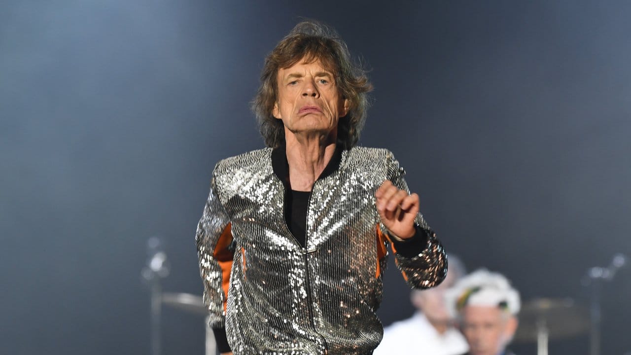 Faltig - aber verdammt fit: Mick Jagger.